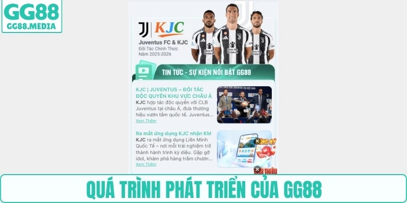 Quá trình phát triển của GG88